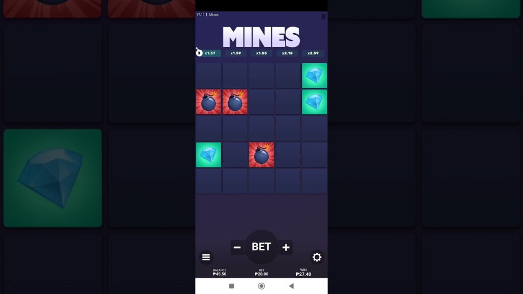 Aplicativo móvel Dare 2 Win Mines