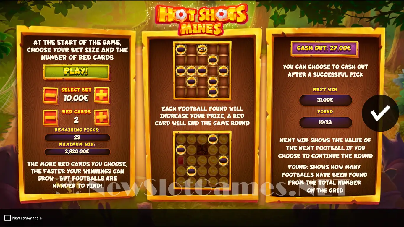 How to play Hot Shots Mines