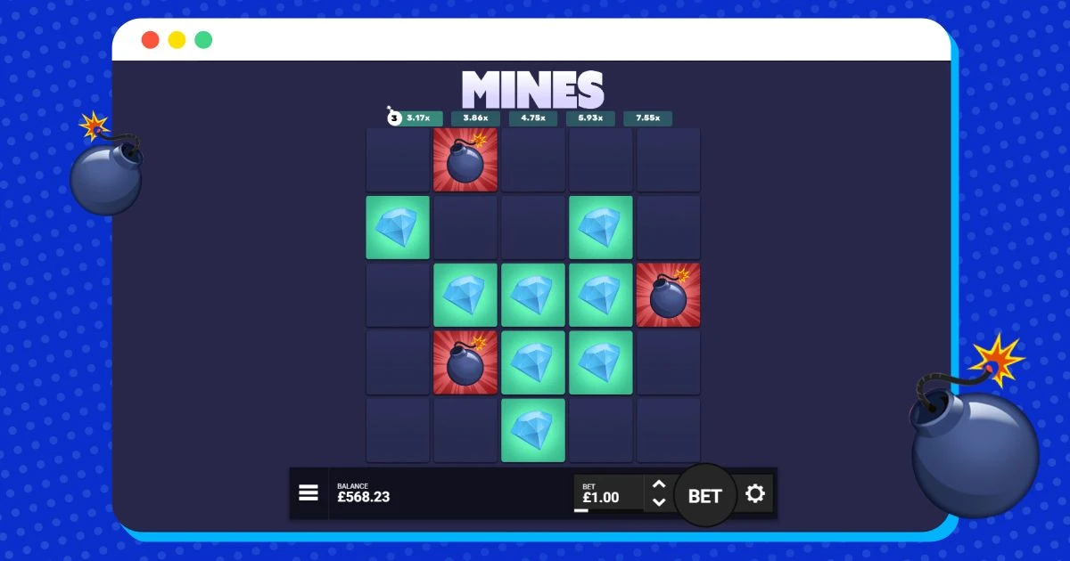 Minefield casino game